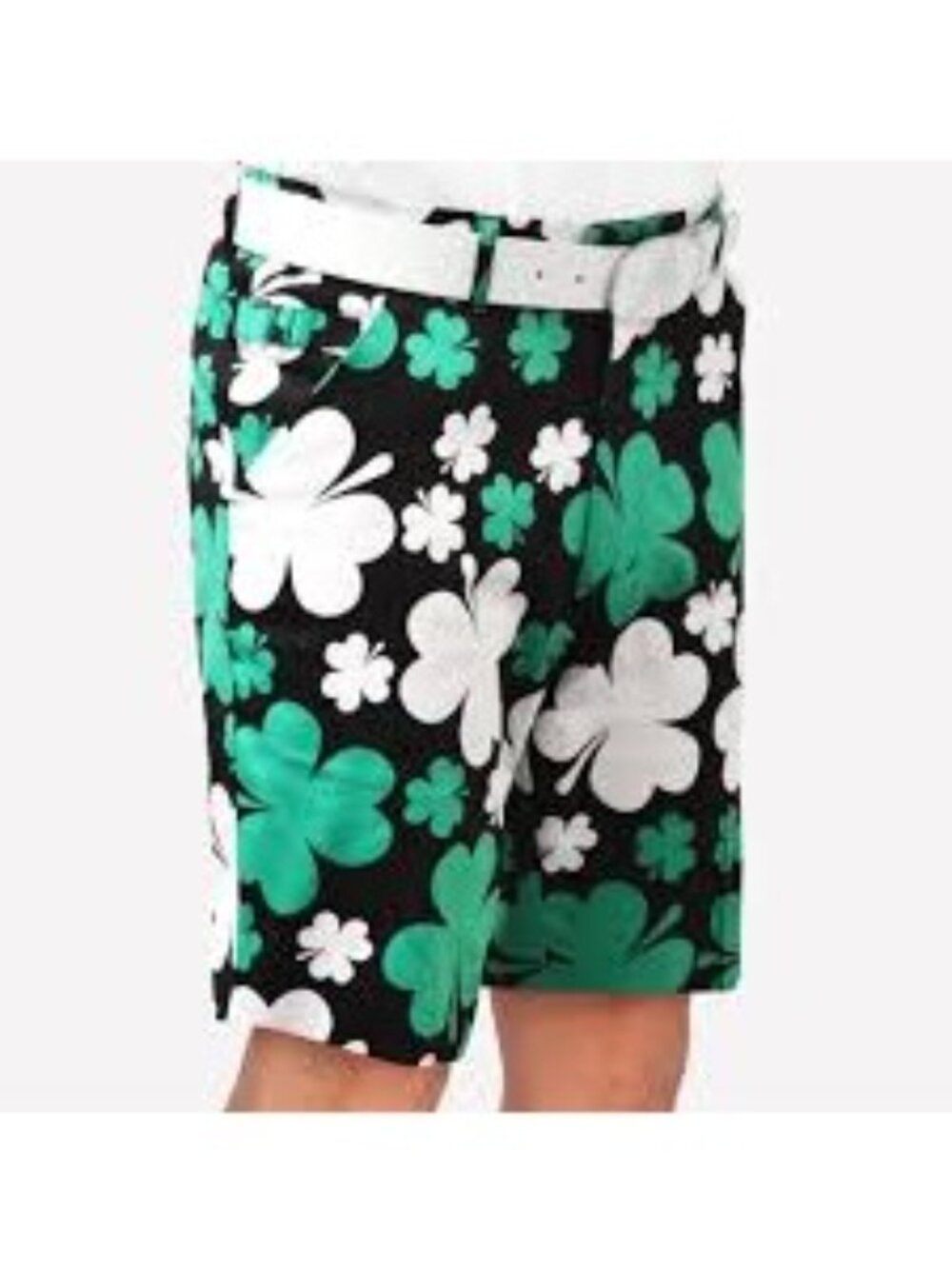 Royal & Awesome Paddy Par Golf Shorts Men’s 42 Shamrock Print Lucky Novelty New - Picture 9 of 16